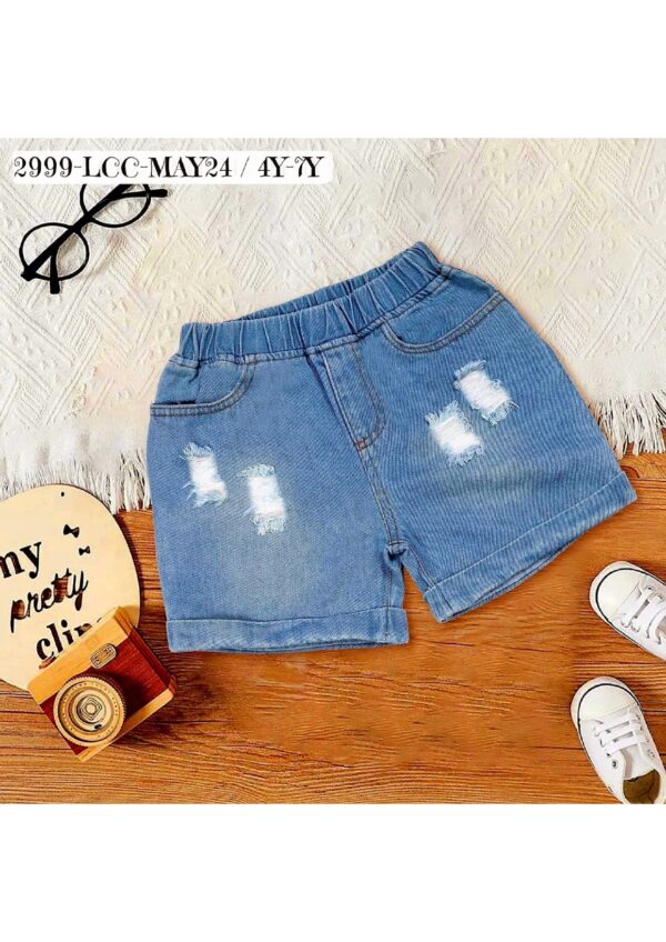 Online Kids Wear: Trendy Light Blue Jean Shorts