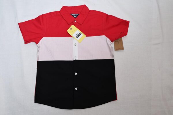 Baby and Mummy: Fancy Red and Black Lining Shirt