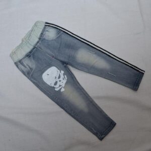 Baby and Mummy: Striking Skull Design Jeans