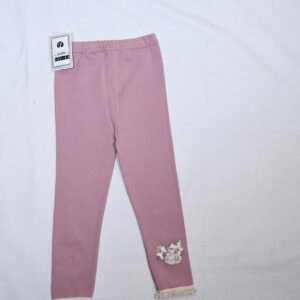 Baby and Mummy: Charming Pink Leggings with Embroidery