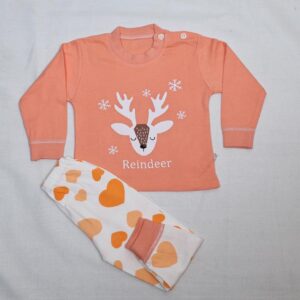 Baby and Mummy: Orange Night Suit for Kids Clothing