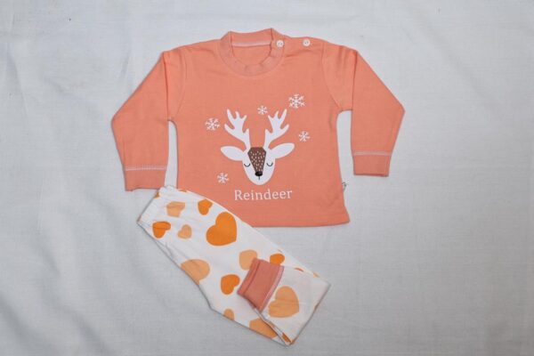 Baby and Mummy: Orange Night Suit for Kids Clothing