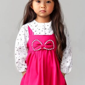 Baby and Mummy: Stylish Pink Dress Kids Wear