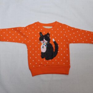 Baby and Mummy: Trendy Orange Sweatshirt for Kids