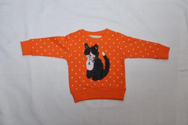 Baby and Mummy: Trendy Orange Sweatshirt for Kids