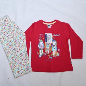 Online Shopping for Kids: Red T-Shirt & Pajama Set