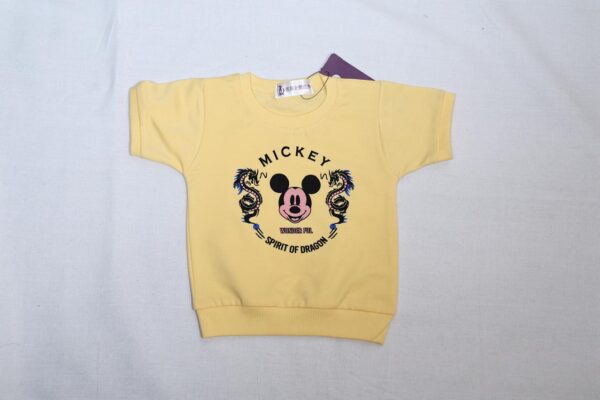 Baby and Mummy: Yellow Mickey Mouse Kids Wear