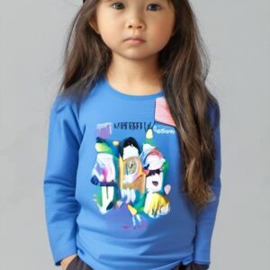 Online Shopping for Kids: Cute Cartoon Blue Shirt