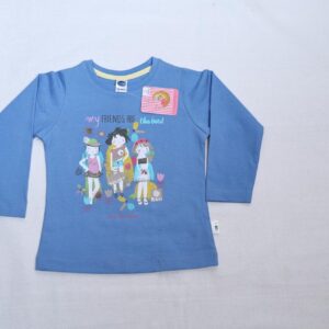 Online Shopping for Kids: Cute Cartoon Blue Shirt