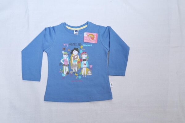 Online Shopping for Kids: Cute Cartoon Blue Shirt