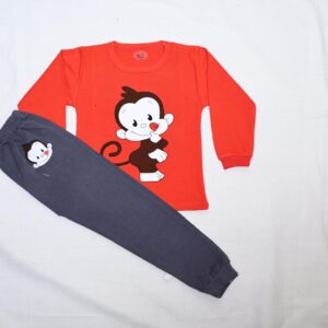 Buy Online Red Monkey T-Shirt & Pajama Set