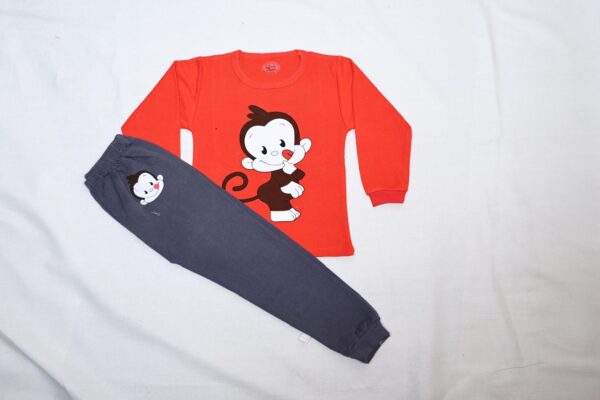 Buy Online Red Monkey T-Shirt & Pajama Set